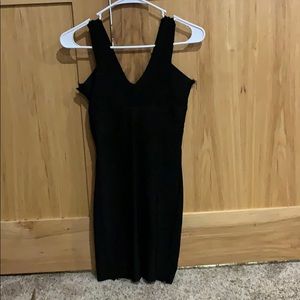 Bebe Black Body Con Mini Dress